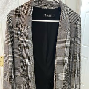 Plaid business blazer (xs)